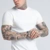 SikSilk Ecru Elastic Cuff T-Shirt 1 SikSilk Ecru Elastic Cuff T-Shirt -Style Zone Shop SS 23123 1 093cb943 4e4e 4815 b758 5442dde9dc27