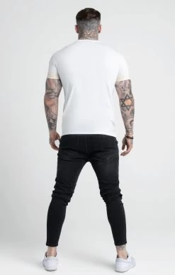 SikSilk Ecru Elastic Cuff T-Shirt -Style Zone Shop SS 23123 5 324c2e04 924f 4906 a9b8 7aec0ee76e16