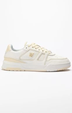 SikSilk Ecru Low Top Court Trainer