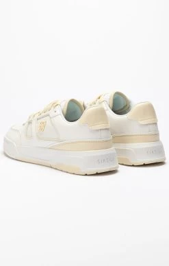 SikSilk Ecru Low Top Court Trainer -Style Zone Shop SS 23203 5A