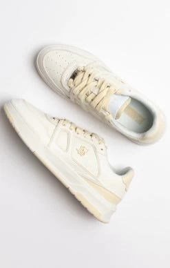 SikSilk Ecru Low Top Court Trainer -Style Zone Shop SS 23203 6A
