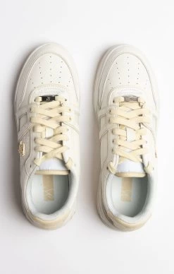 SikSilk Ecru Low Top Court Trainer -Style Zone Shop SS 23203 7A