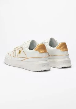 SikSilk White And Gold Trimmed Low Top Court Trainer -Style Zone Shop SS 23208 5