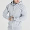 SikSilk Grey Foundation Zip Through Hoodie -Style Zone Shop SS 23219 1 6f6b0890 3cca 4e3f a007 713b3a2b77fe