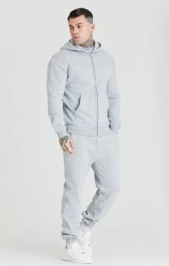 SikSilk Grey Foundation Zip Through Hoodie -Style Zone Shop SS 23219 4 a5e2df92 d37b 441b a230 286f67d425d5