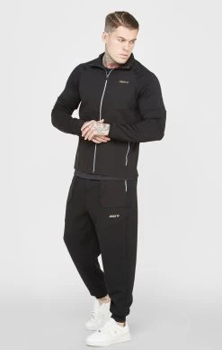 SikSilk Black Sports Zip-Thru -Style Zone Shop SS 23263 3