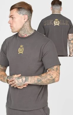 SikSilk Black Foil T-Shirt