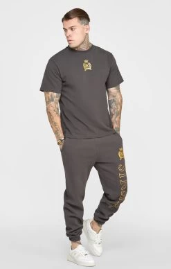 SikSilk Black Foil T-Shirt -Style Zone Shop SS 23288 4