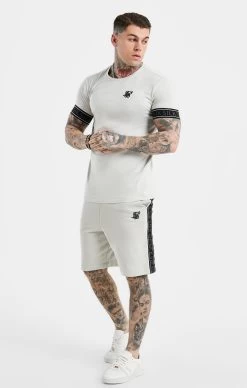 SikSilk Tape Shorts - Grey -Style Zone Shop SS 23415 3