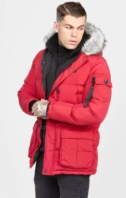 SikSilk Red Arctic Parka