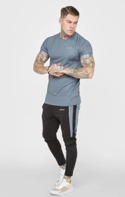 SikSilk Charcoal Sports Tech T-Shirt -Style Zone Shop SS 23489 3