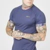 SikSilk Navy Sports T-Shirt -Style Zone Shop SS 23491 1