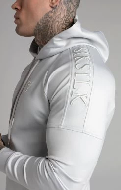 SikSilk Grey Panel Hoodie -Style Zone Shop SS 23575 3 5ccd287c 5372 412f 921e 3568a5f8ac71