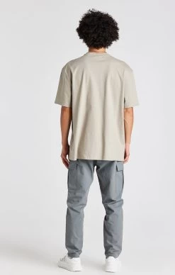 SikSilk Beige Oversized Chain T-Shirt -Style Zone Shop SS 23696 5 d202a844 0171 484d b1a9 4d76d6c9ebe5