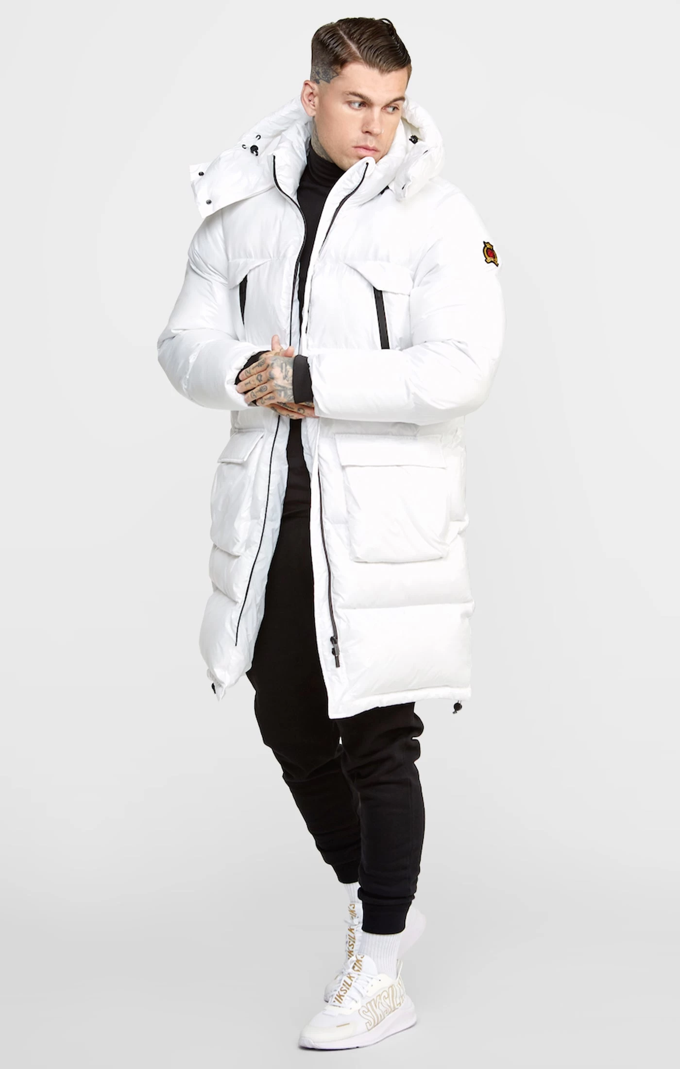 SikSilk White Managers Coat 3 SikSilk White Managers Coat