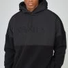 SikSilk Black Polar Fleece Cut & Sew Overhead Hoodie -Style Zone Shop SS 23724 1