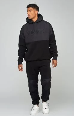 SikSilk Ecru Polar Fleece Panelled Cuffed Jogger -Style Zone Shop SS 23725 3