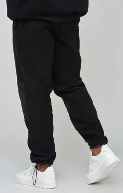 SikSilk Ecru Polar Fleece Panelled Cuffed Jogger -Style Zone Shop SS 23725 4