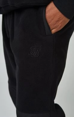 SikSilk Ecru Polar Fleece Panelled Cuffed Jogger -Style Zone Shop SS 23725 6