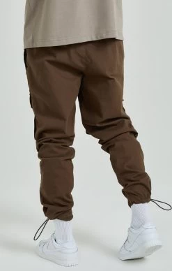 SikSilk Brown Ripstop Cargo Pants -Style Zone Shop SS 23738 4