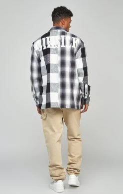 SikSilk Ecru Straight Fit Carpenter Denim -Style Zone Shop SS 23764 5