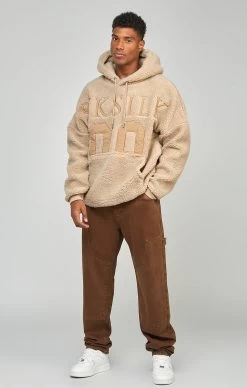 SikSilk Brown Straight Fit Carpenter Denim -Style Zone Shop SS 23765 3