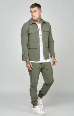 SikSilk Khaki Utility Cargo Jogger -Style Zone Shop SS 23810 3