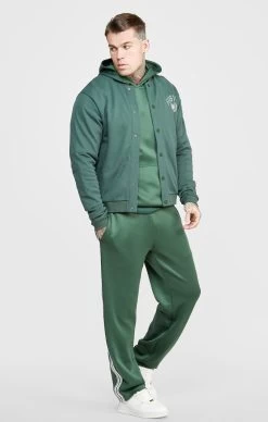 SikSilk Green Relaxed Varsity Bomber -Style Zone Shop SS 24042 3 1c0b79c3 bd84 4308 a5cf ecede84374ad