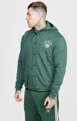 SikSilk Green Relaxed Varsity Bomber -Style Zone Shop SS 24042 6 872ec830 5ea1 4a31 82c4 ed124cfa3945