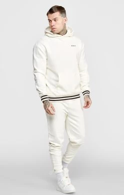 SikSilk Ecru Jogger W Stripe Waistband -Style Zone Shop SS 24049 6