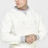 SikSilk Ecru Contrast Oversized Sweater -Style Zone Shop SS 24065 1C
