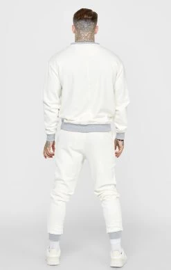 SikSilk Ecru Contrast Oversized Sweater -Style Zone Shop SS 24065 5C