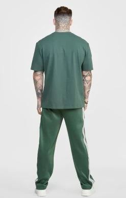 SikSilk Green Smart Straight Leg Track Pant -Style Zone Shop SS 24067 5