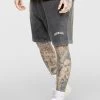 SikSilk Black Graphic Relaxed Shorts -Style Zone Shop SS 24481 1 a30cdc3f cc92 4dbc a4dd 64f325e4de59