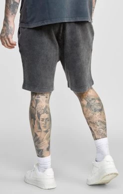 SikSilk Black Graphic Relaxed Shorts -Style Zone Shop SS 24481 4 0a1da5f9 fcc7 46bb a751 508bc2222af3