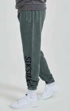 SikSilk Grey Heavyweight Loopback Relaxed Joggers -Style Zone Shop SS 24706 3
