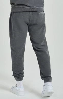 SikSilk Grey Heavyweight Loopback Relaxed Joggers -Style Zone Shop SS 24706 4