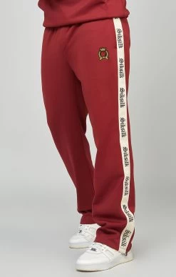 SikSilk Poly Open Cuff Jogger With Gothic Side Tape