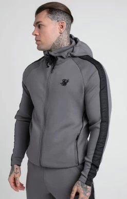 SikSilk Grey Taped Zip Thru Hoodie & Jogger Set -Style Zone Shop SS 24845 2 171c6cd9 5247 41f5 ae65 d18cbeb23d1d