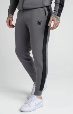 SikSilk Grey Taped Zip Thru Hoodie & Jogger Set -Style Zone Shop SS 24845 3 05c74fa3 3d9d 416e bfb3 0f305a9a1aab