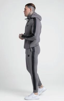 SikSilk Grey Taped Zip Thru Hoodie & Jogger Set -Style Zone Shop SS 24845 4 cf59970b b75d 4d0f 98ec 2ba5fea372fb