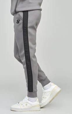 SikSilk Grey Taped Zip Thru Hoodie & Jogger Set -Style Zone Shop SS 24845 8