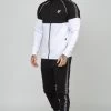 SikSilk Black Taped 1/4 Zip Top & Jogger Set -Style Zone Shop SS 24848 1