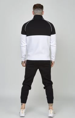SikSilk Black Taped 1/4 Zip Top & Jogger Set -Style Zone Shop SS 24848 5