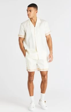 SikSilk Cream Taped Smart Short -Style Zone Shop SS20418 SS 20421 SS21492 005