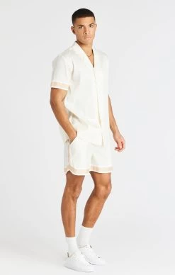 SikSilk Cream Taped Smart Short -Style Zone Shop SS20418 SS 20421 SS21492 007
