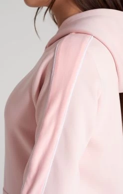SikSilk Girls Pink Velour Taped Hoodie -Style Zone Shop SSG 0007 2 update 854c4e32 fc6d 4192 ac73 b7428da63ef9