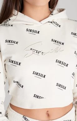 SikSilk Girls Ecru Signature Cropped Sweatshirt -Style Zone Shop SSG 0017 SSG 0224 030 281 29 7e39b2ba a8a7 4d7d 8c66 394e3d9c6d11