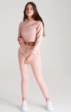 SikSilk Girls Pink Taped Cropped Hoodie -Style Zone Shop SSG 0020 006 8b7f4913 8be0 431a 855f 29d56e852be0