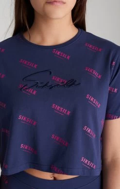 SikSilk Girls Navy Signature Cropped T-Shirt -Style Zone Shop SSG 0037 SSG 0038 036 281 29 457939e2 9880 4607 8954 09eb5524d3f8